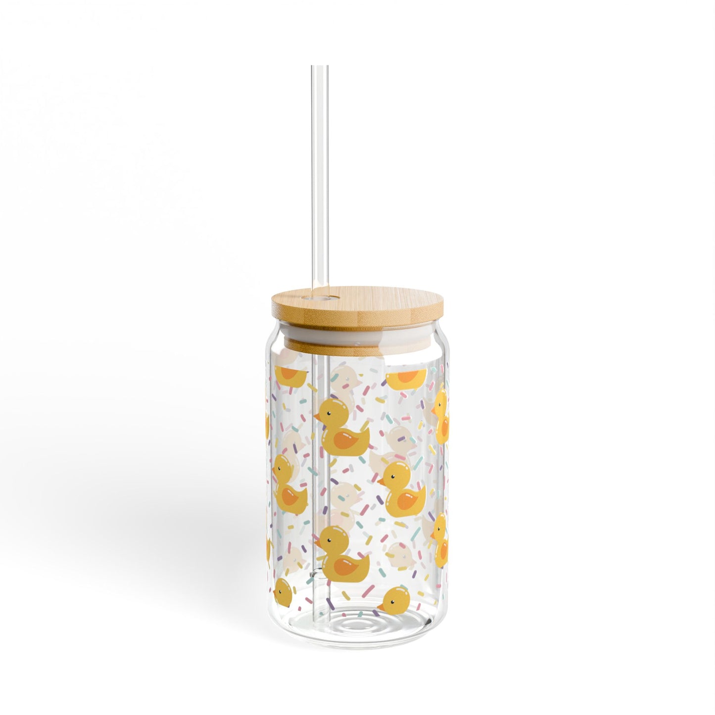 Cute rubber duck 16oz Sipper Glass