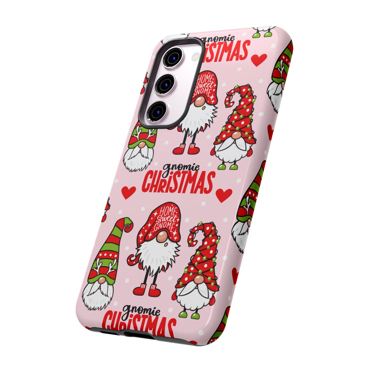 Christmas Gnomes Tough Phone Case – “Gnomie Christmas” Holiday Protection