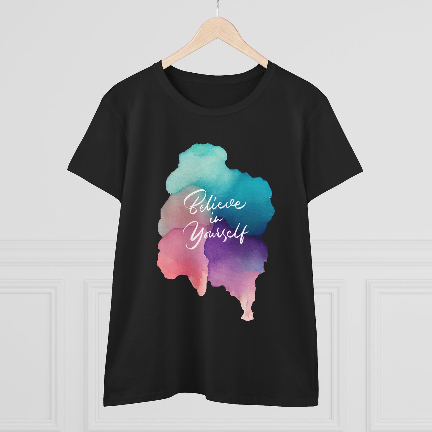 Motivational Women's Tee - 'Believe in Yourself' Casual Cotton Shirt, Gift for Her, Inspirational T-Shirt, Everyday Wear, [...]