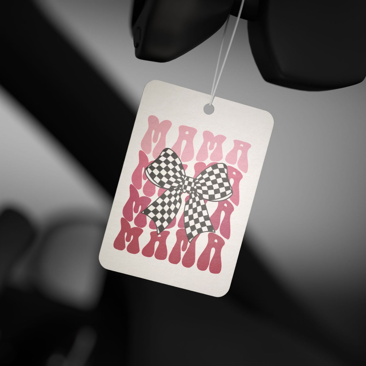 Chic Car Air Freshener with Bow Design, Cute Car Accessory, Floral Air Freshener, Gift for Her, Home Decor