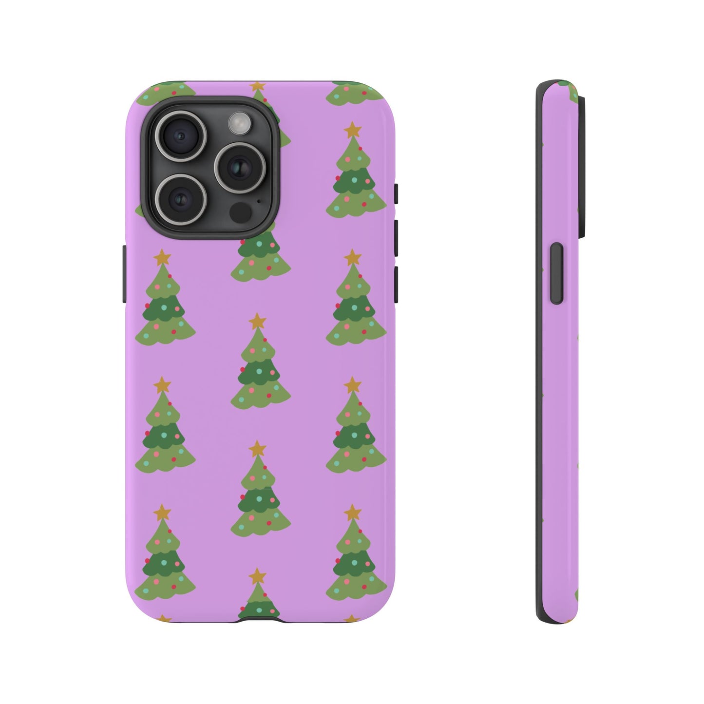Christmas Tree Phone Case — Cute Purple Holiday iPhone Cover