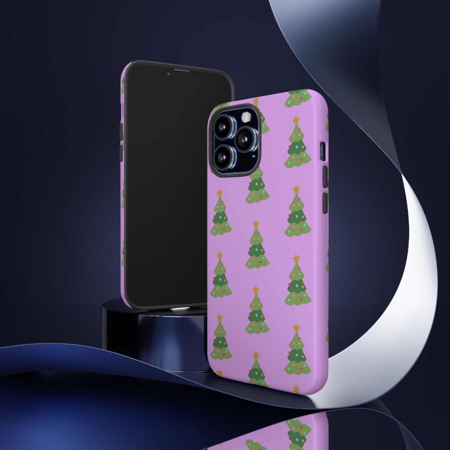 Christmas Tree Phone Case — Cute Purple Holiday iPhone Cover