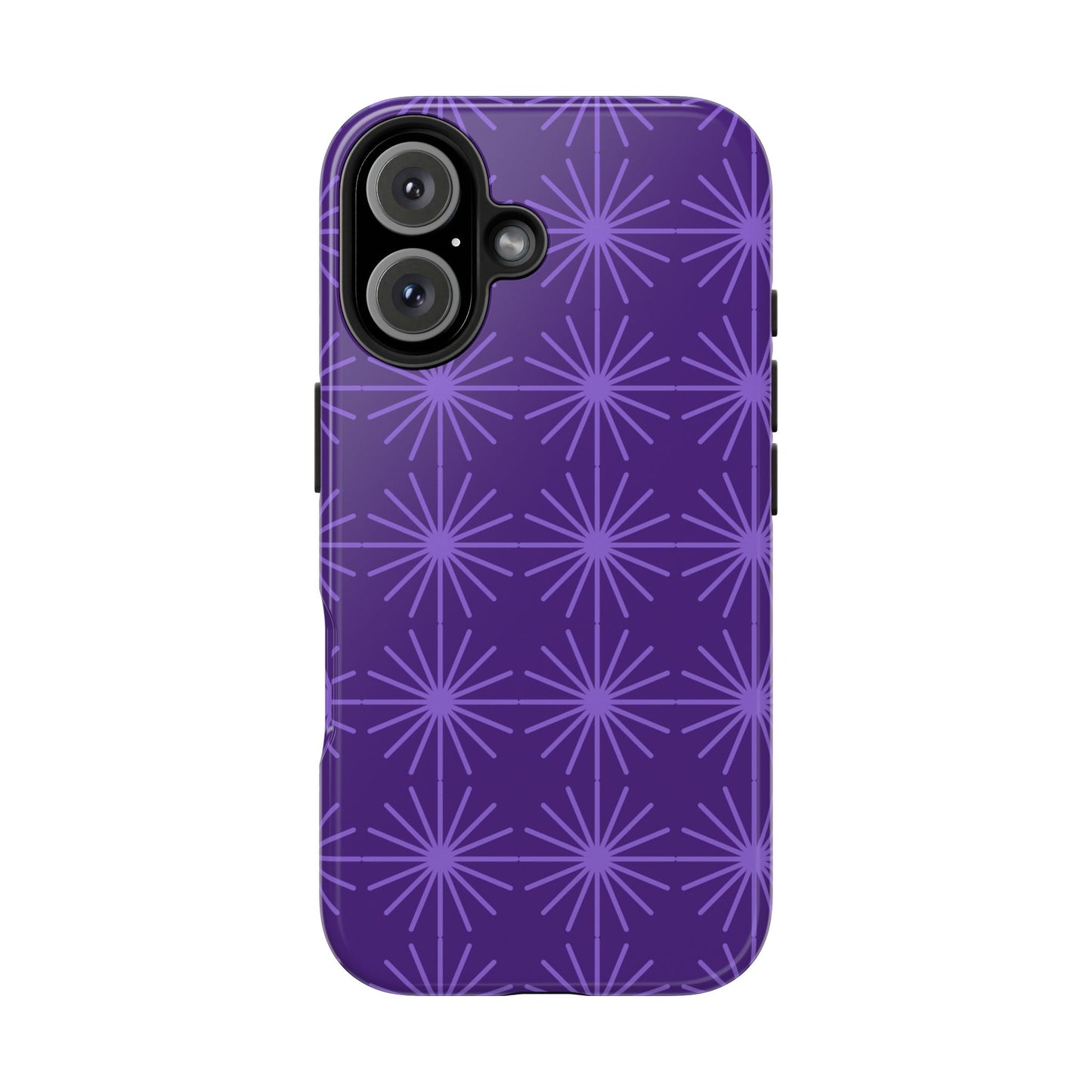 Phone Case - Purple Circular Star Design