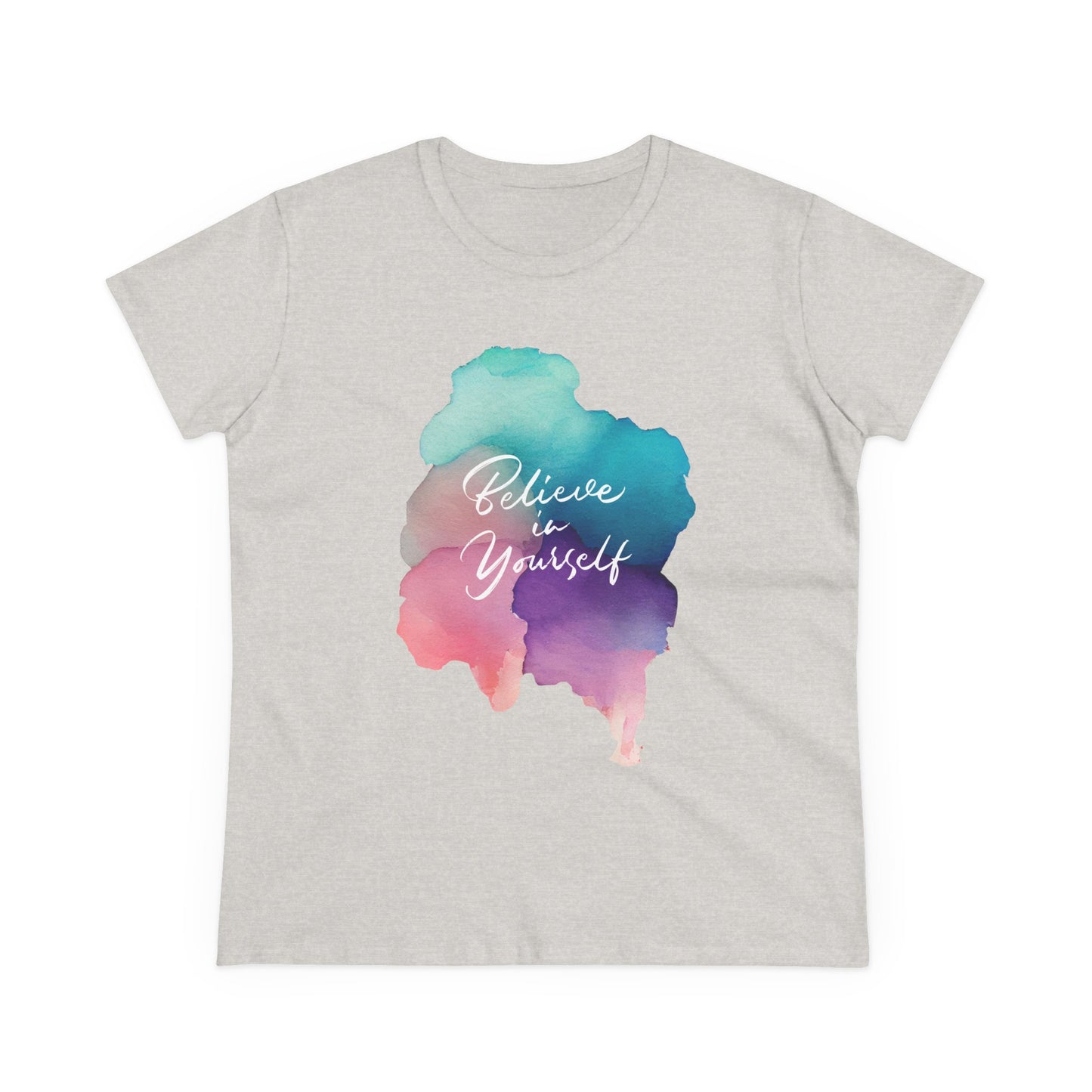 Motivational Women's Tee - 'Believe in Yourself' Casual Cotton Shirt, Gift for Her, Inspirational T-Shirt, Everyday Wear, [...]