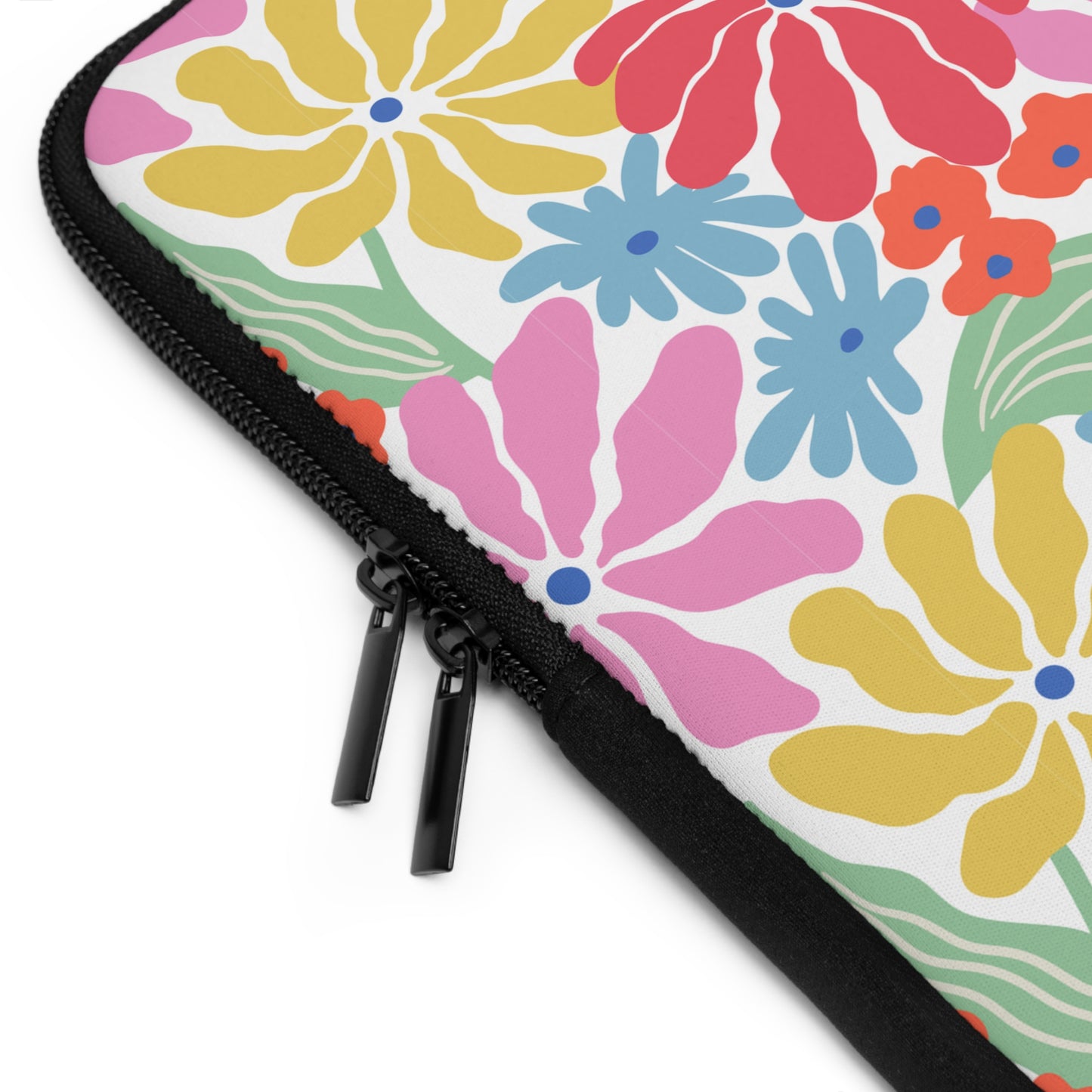 Floral Laptop Sleeve with Colorful Design