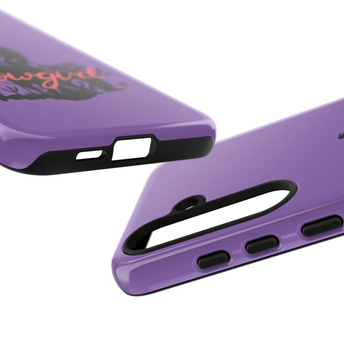 Cowgirl Phone Case — Purple Western Rider Protective Phone Cover