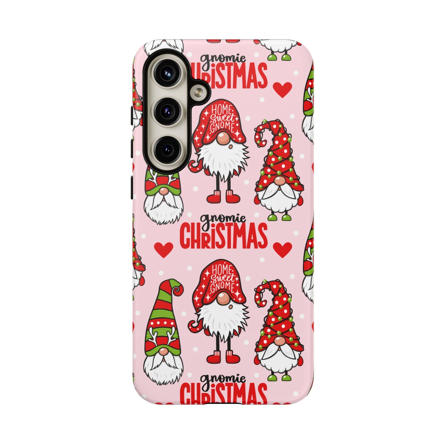 Christmas Gnomes Tough Phone Case – “Gnomie Christmas” Holiday Protection