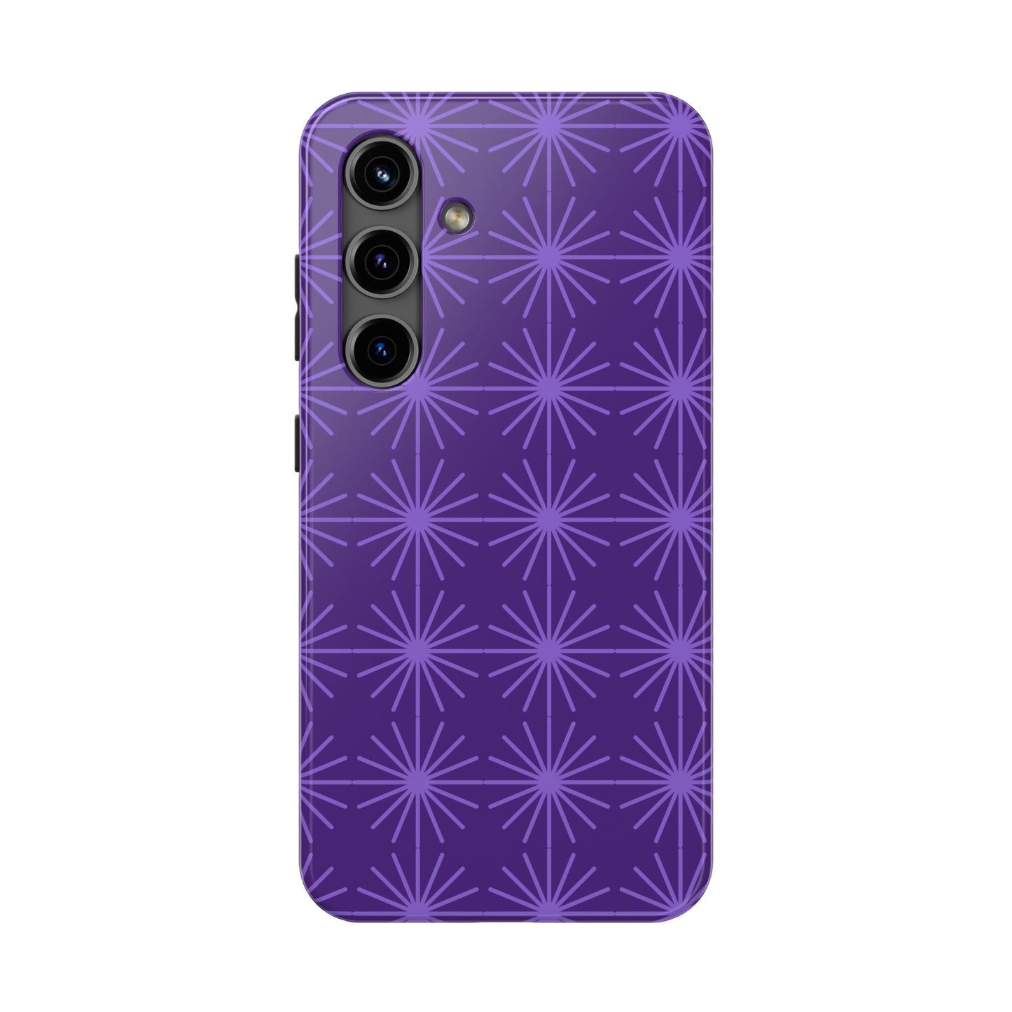 Phone Case - Purple Circular Star Design