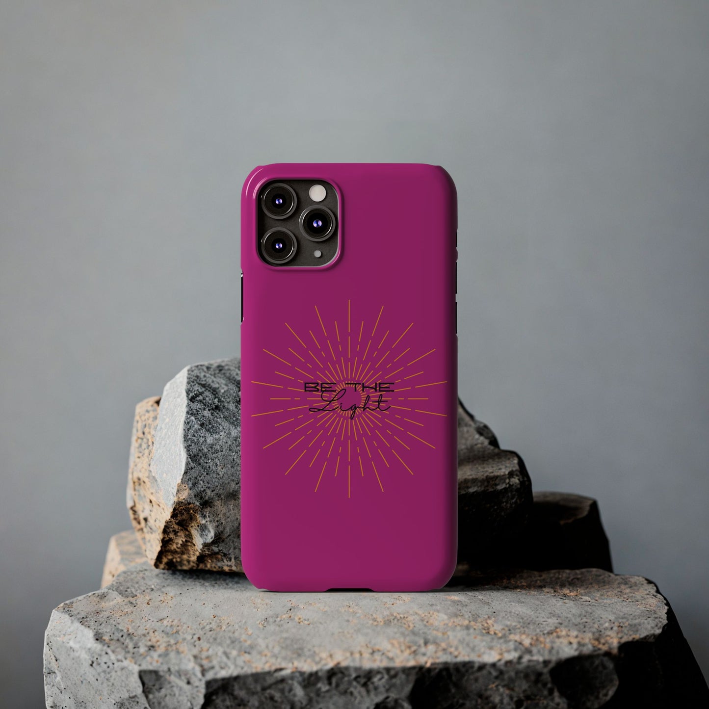 Radiant Pink Slim Phone Cases, Be The Light