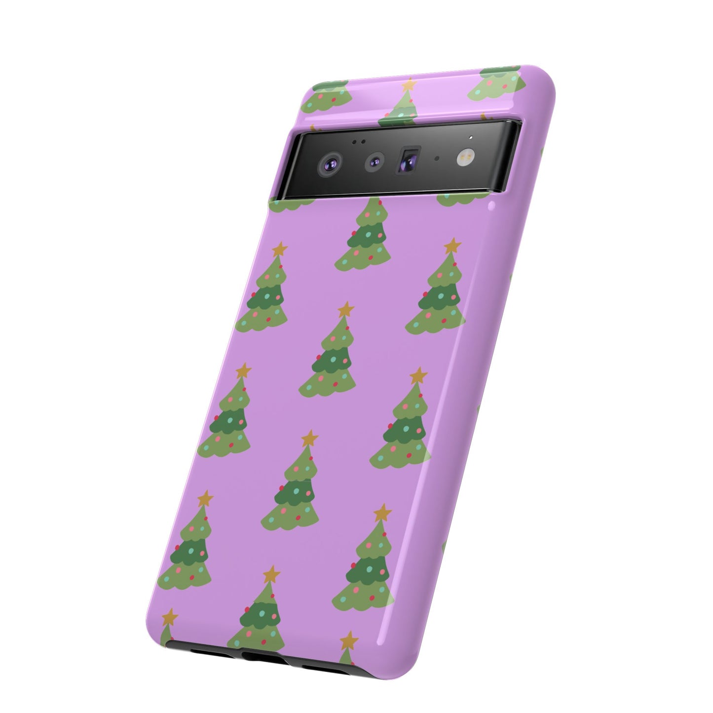 Christmas Tree Phone Case — Cute Purple Holiday iPhone Cover