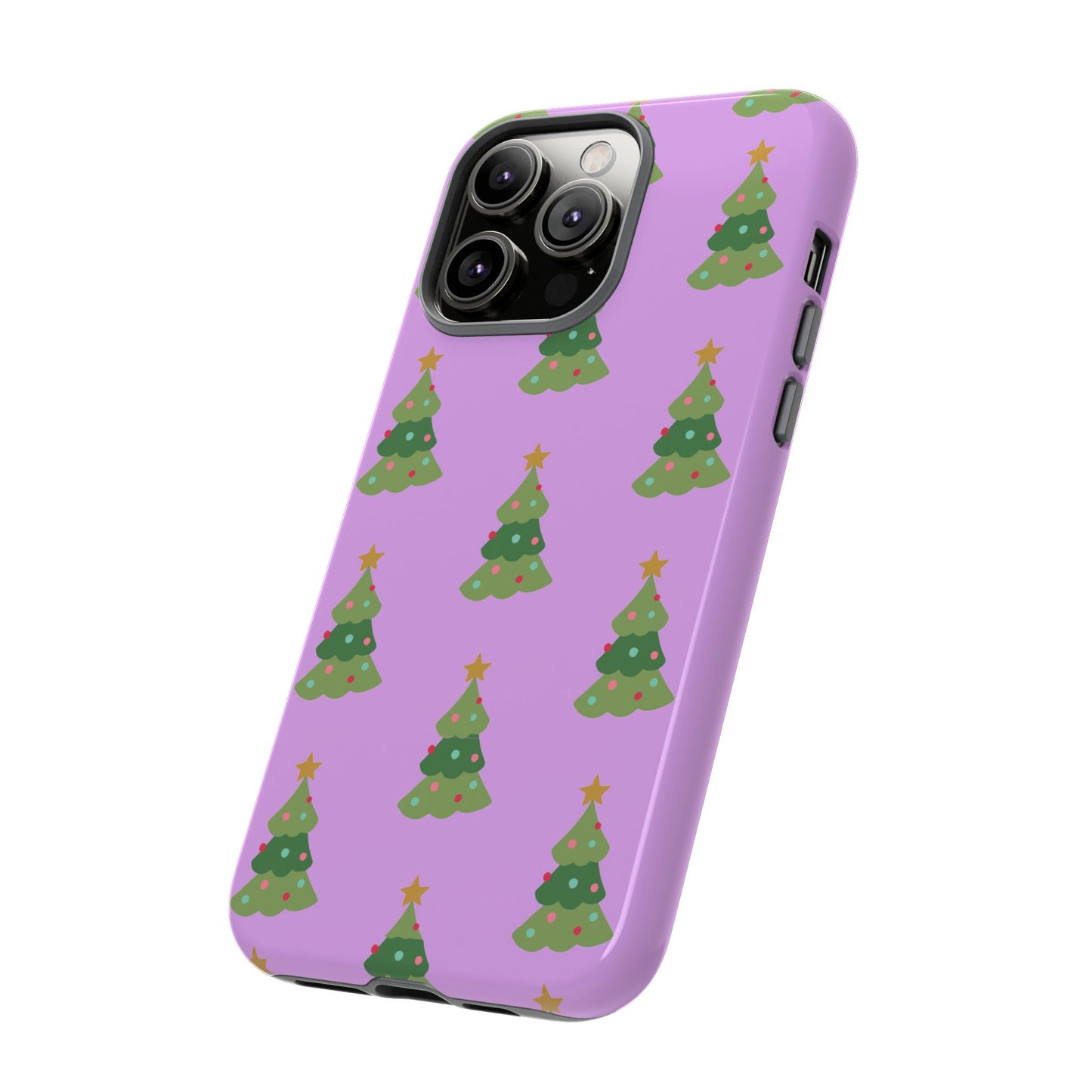 Christmas Tree Phone Case — Cute Purple Holiday iPhone Cover