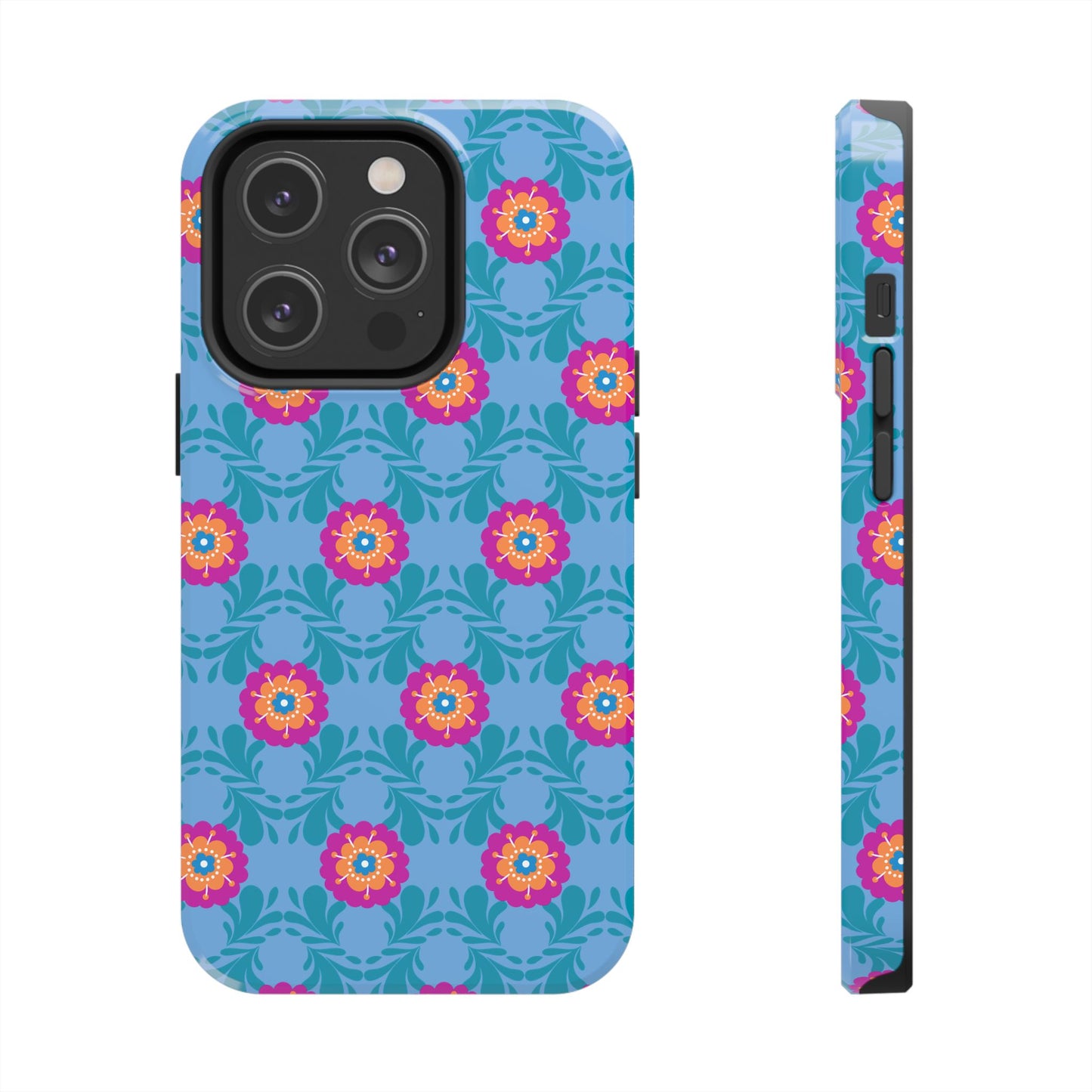 Floral Tough Phone Case - Durable, Stylish Protection for Your Smartphone