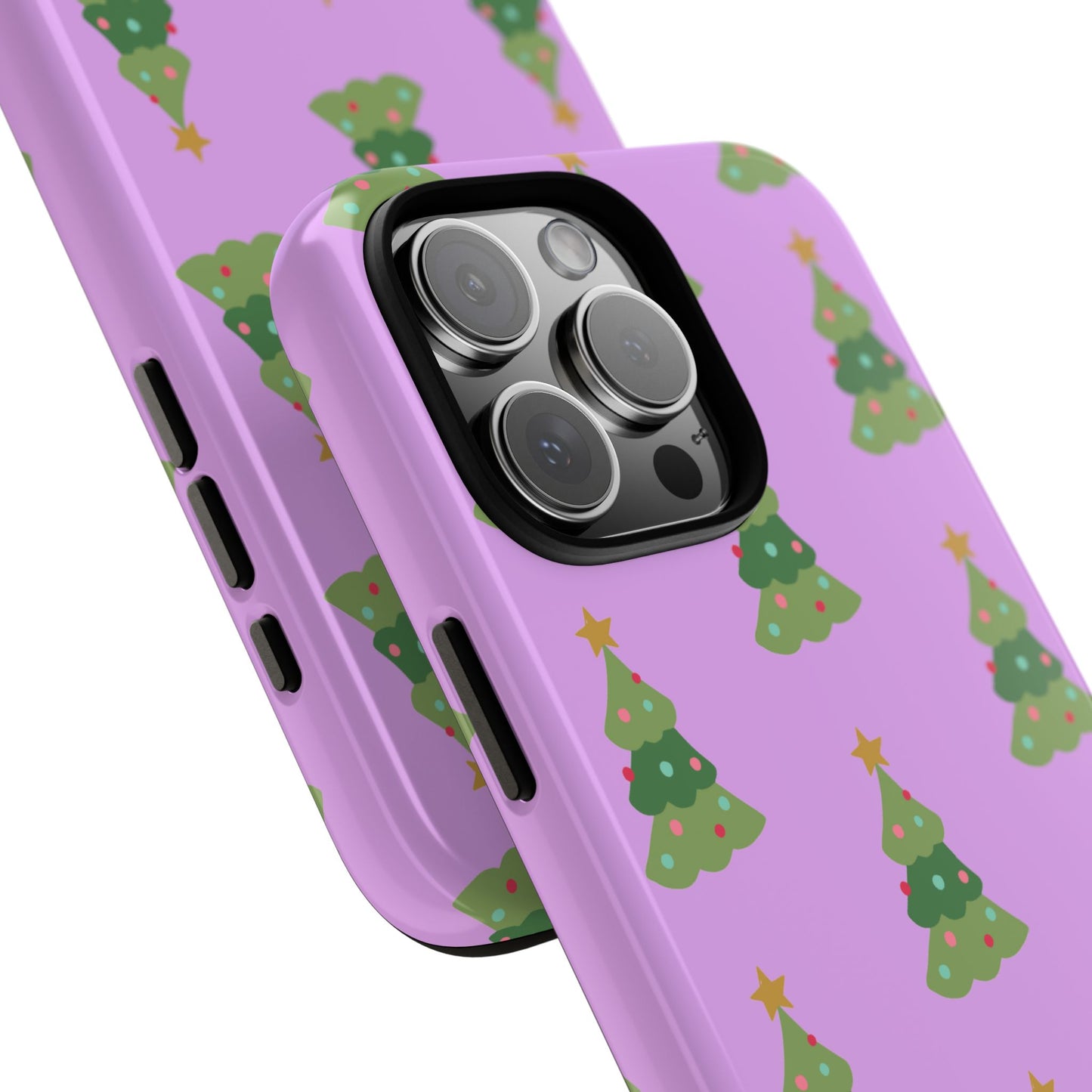 Christmas Tree Phone Case — Cute Purple Holiday iPhone Cover