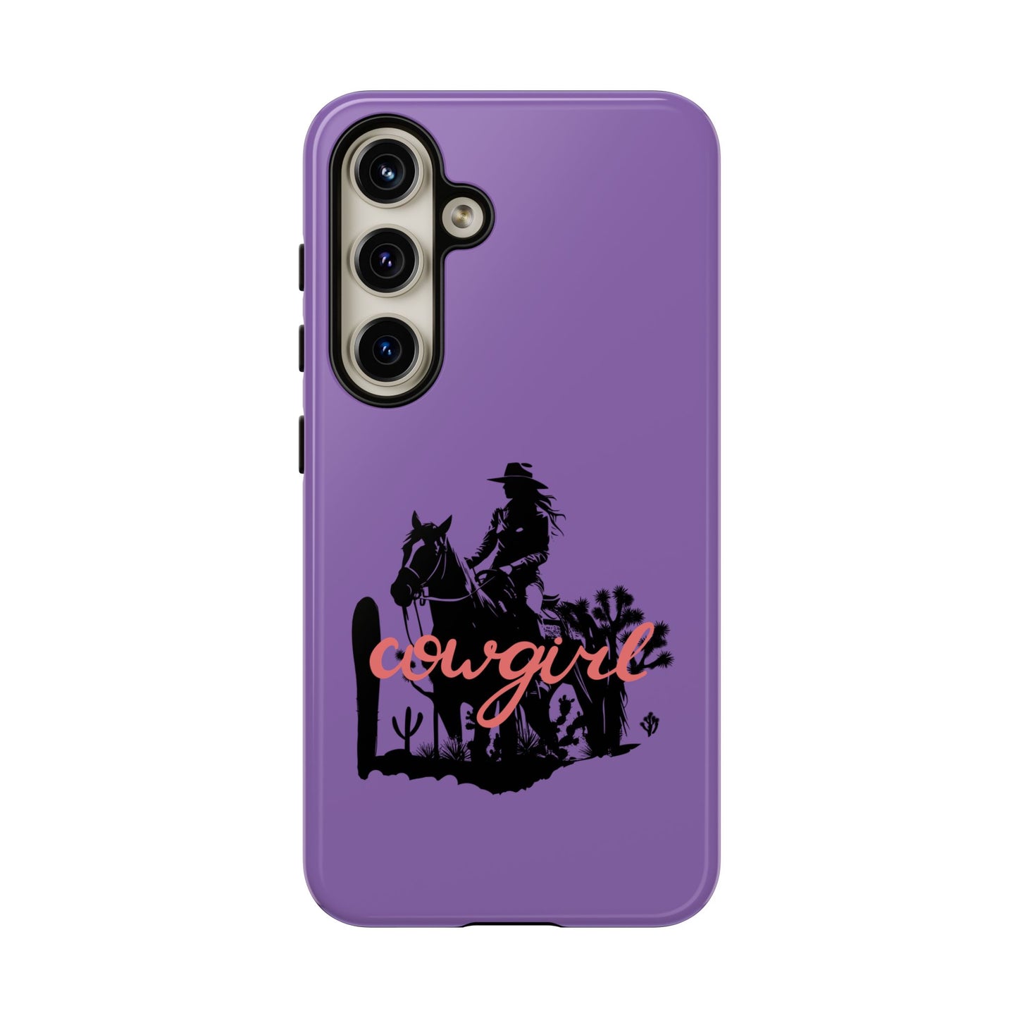 Cowgirl Phone Case — Purple Western Rider Protective Phone Cover