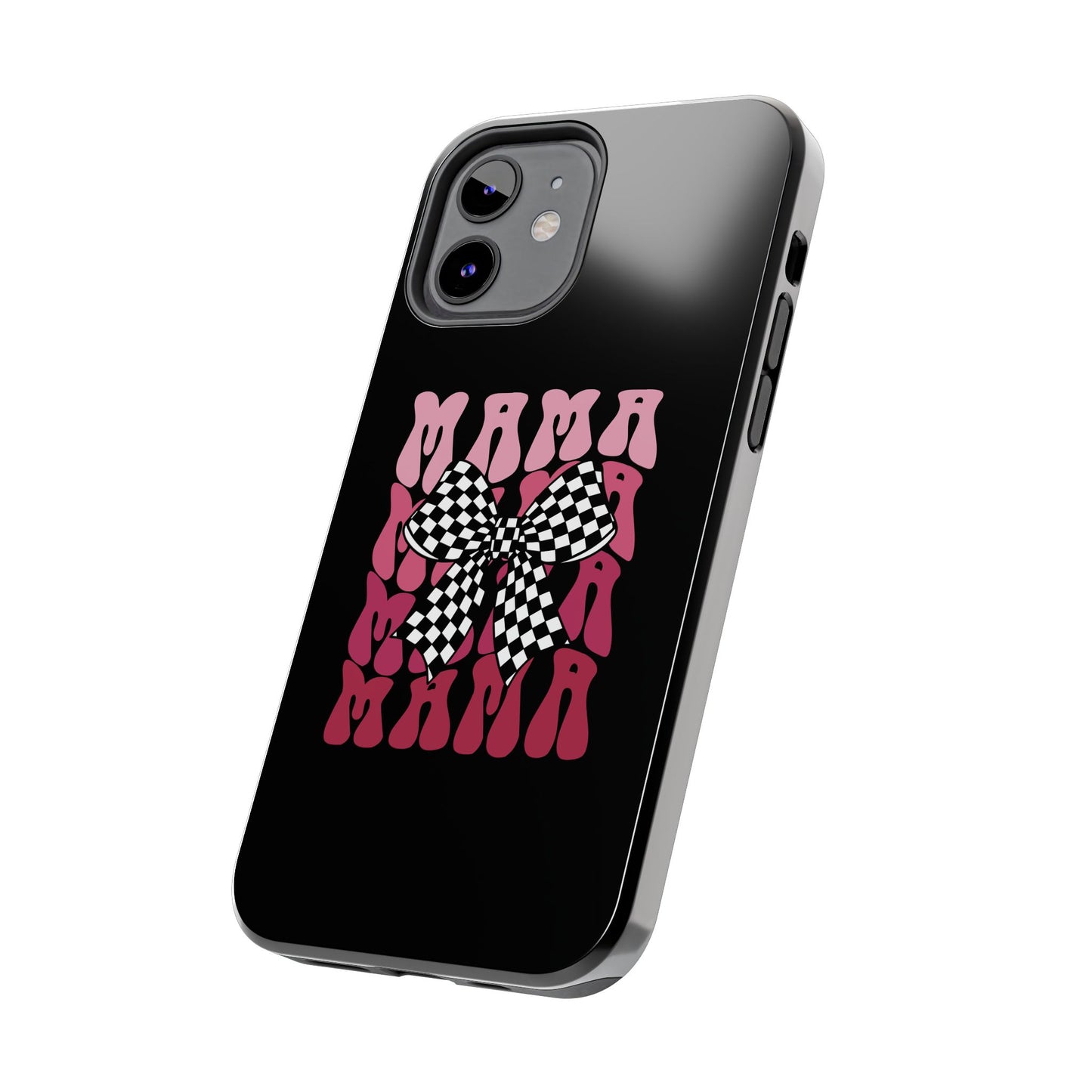 Chic Tough Phone Cases with Mama Bow Design, Stylish Phone Cover