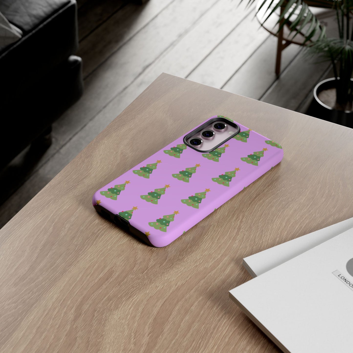 Christmas Tree Phone Case — Cute Purple Holiday iPhone Cover