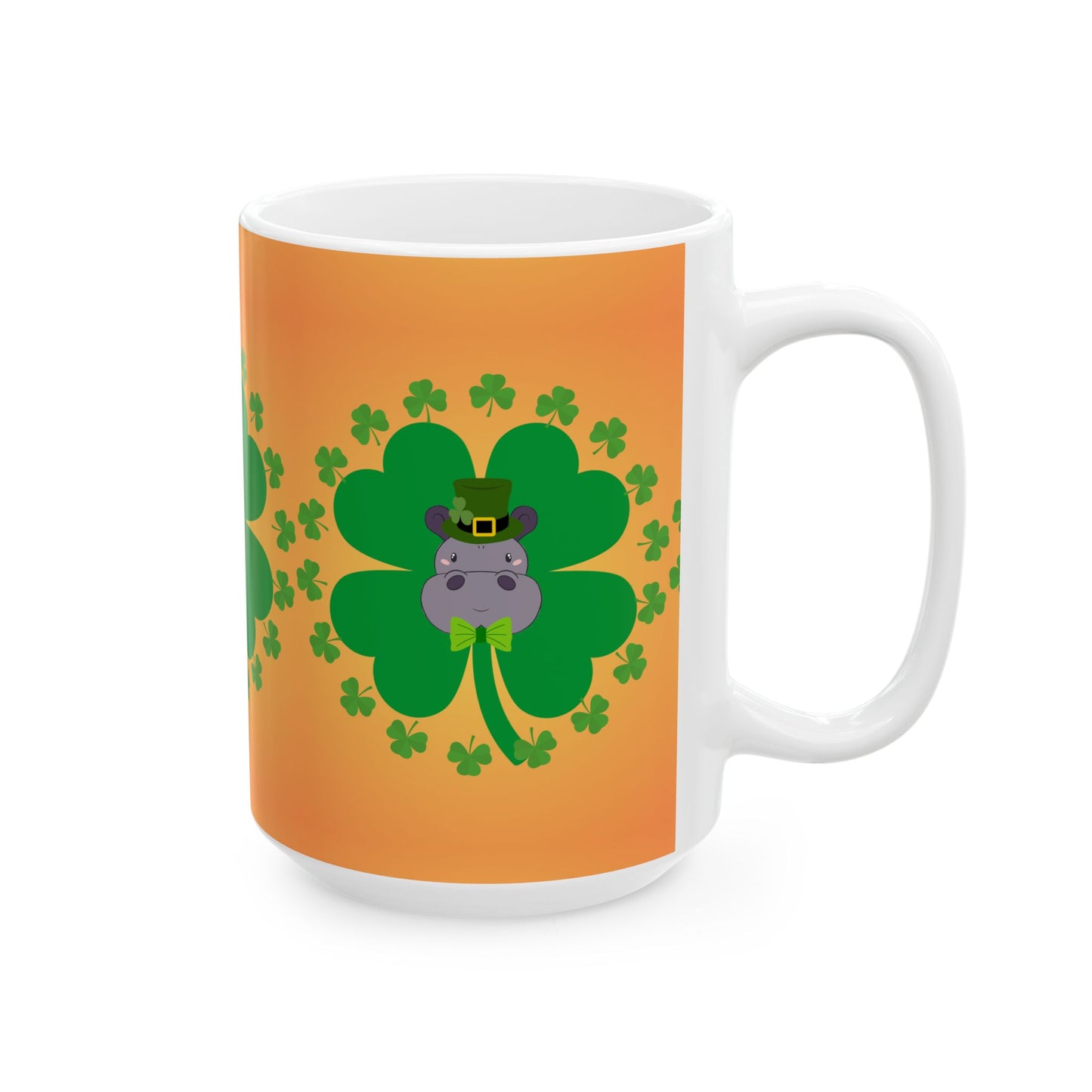 Mug Lucky Hippo St Patrick's Day