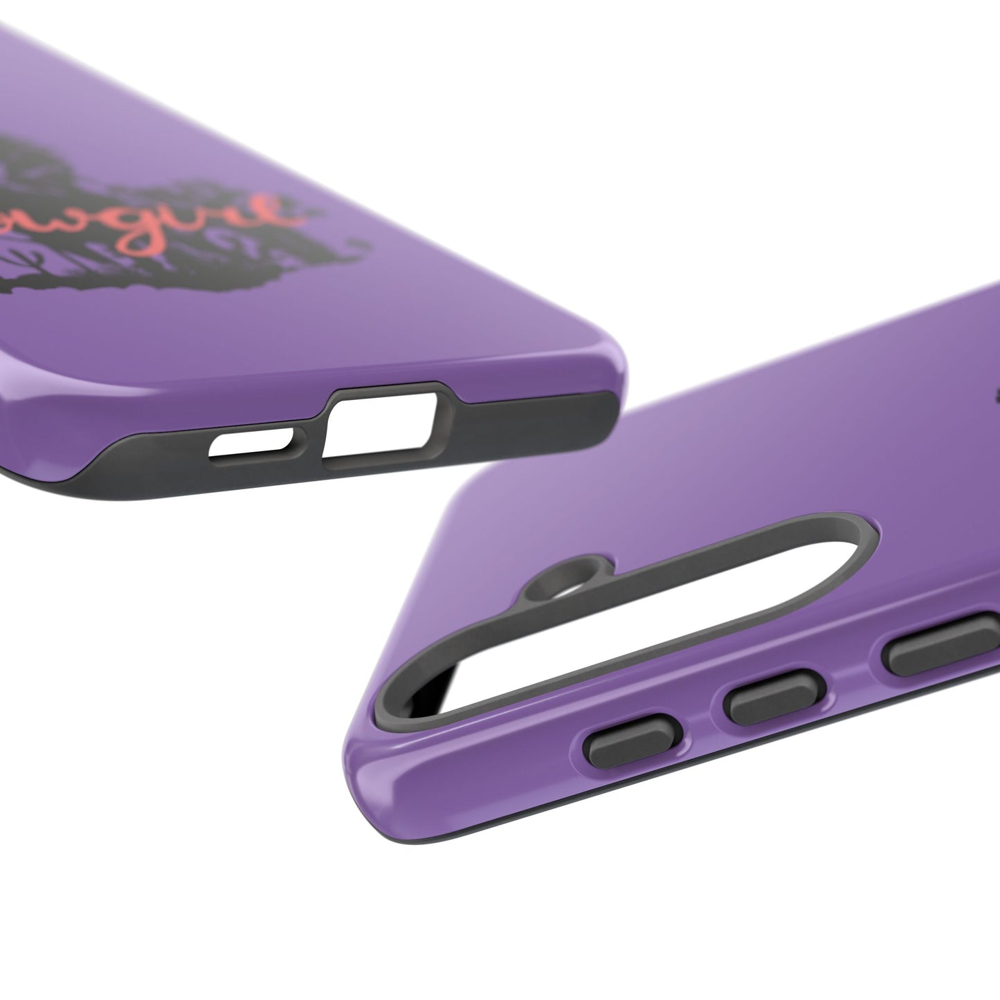 Cowgirl Phone Case — Purple Western Rider Protective Phone Cover