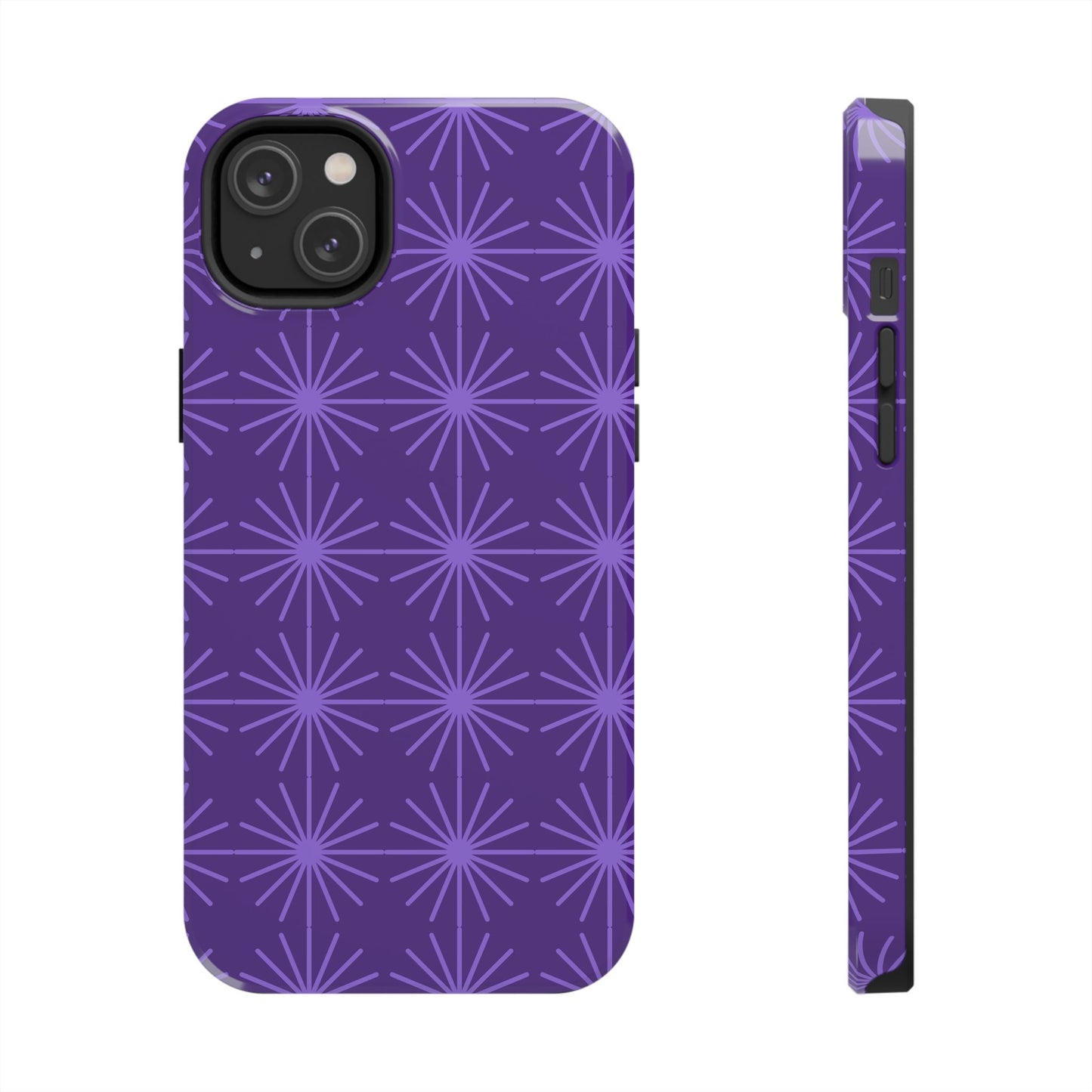 Phone Case - Purple Circular Star Design