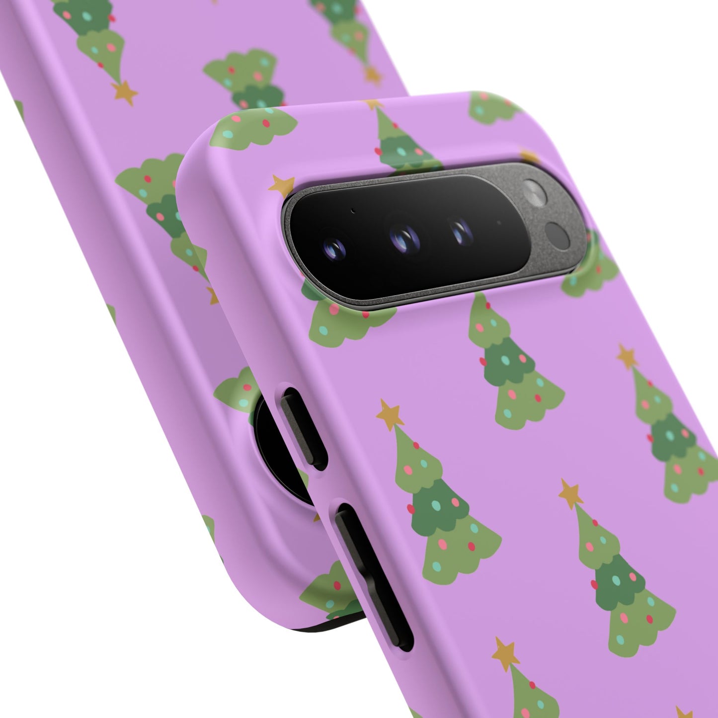 Christmas Tree Phone Case — Cute Purple Holiday iPhone Cover
