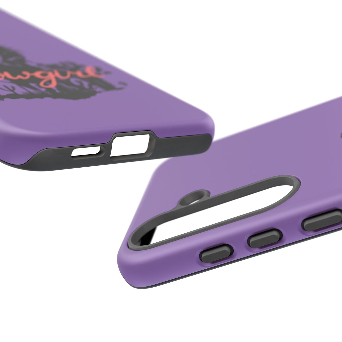 Cowgirl Phone Case — Purple Western Rider Protective Phone Cover