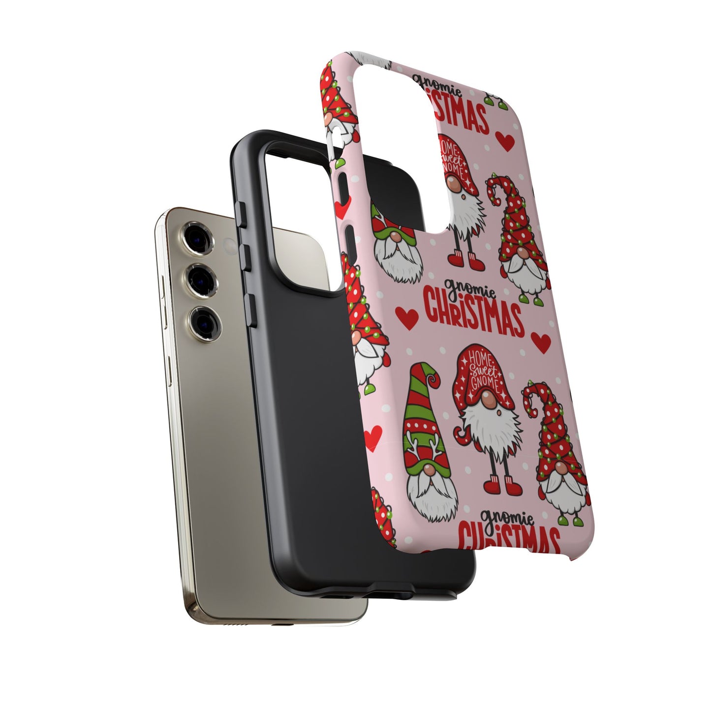 Christmas Gnomes Tough Phone Case – “Gnomie Christmas” Holiday Protection