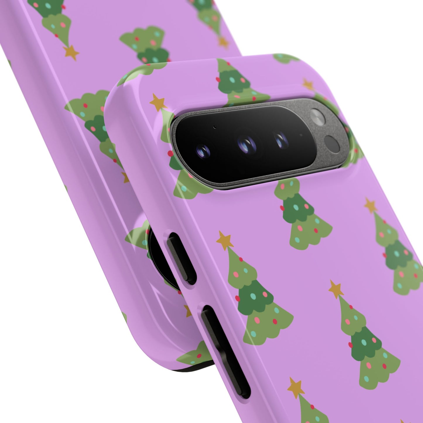 Christmas Tree Phone Case — Cute Purple Holiday iPhone Cover
