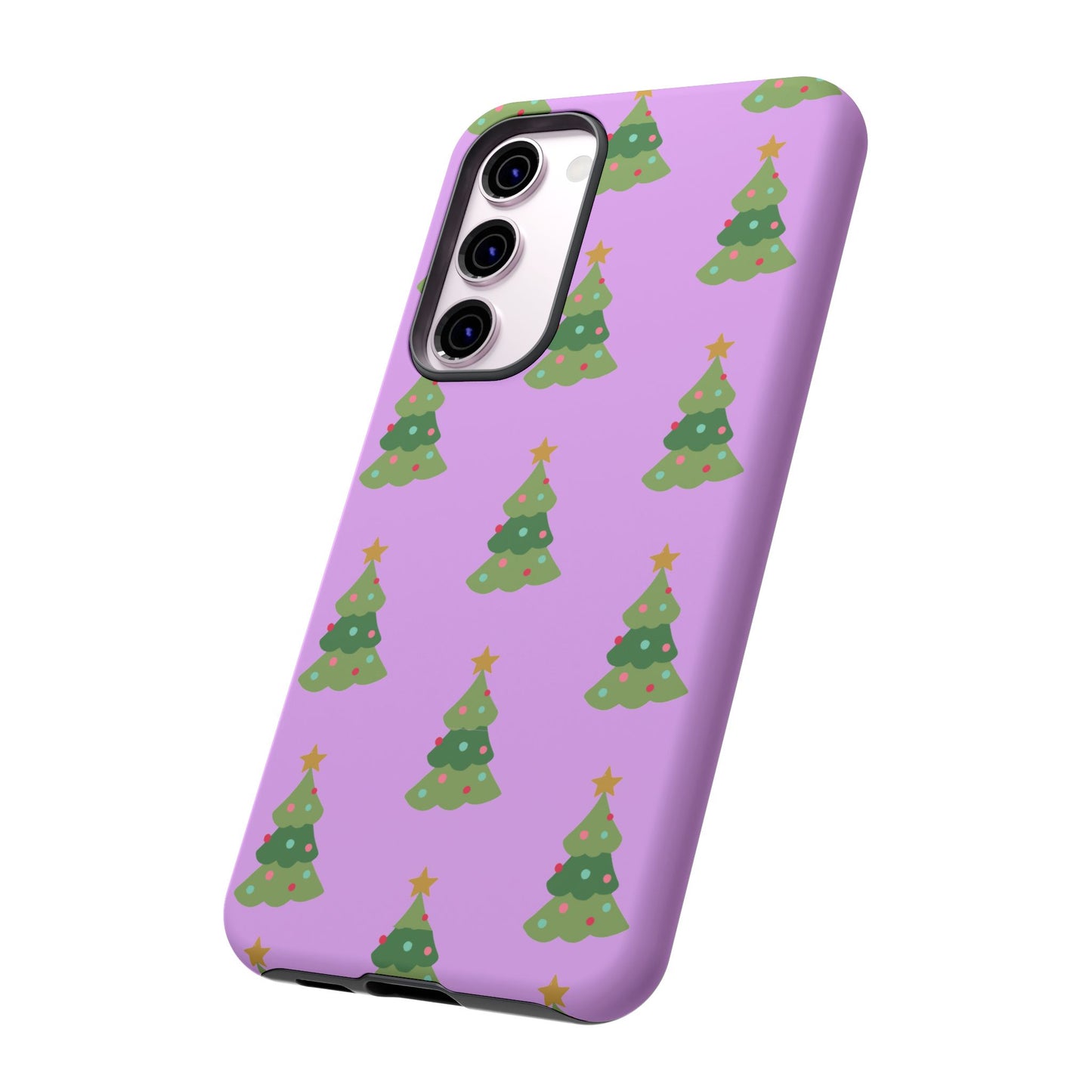 Christmas Tree Phone Case — Cute Purple Holiday iPhone Cover