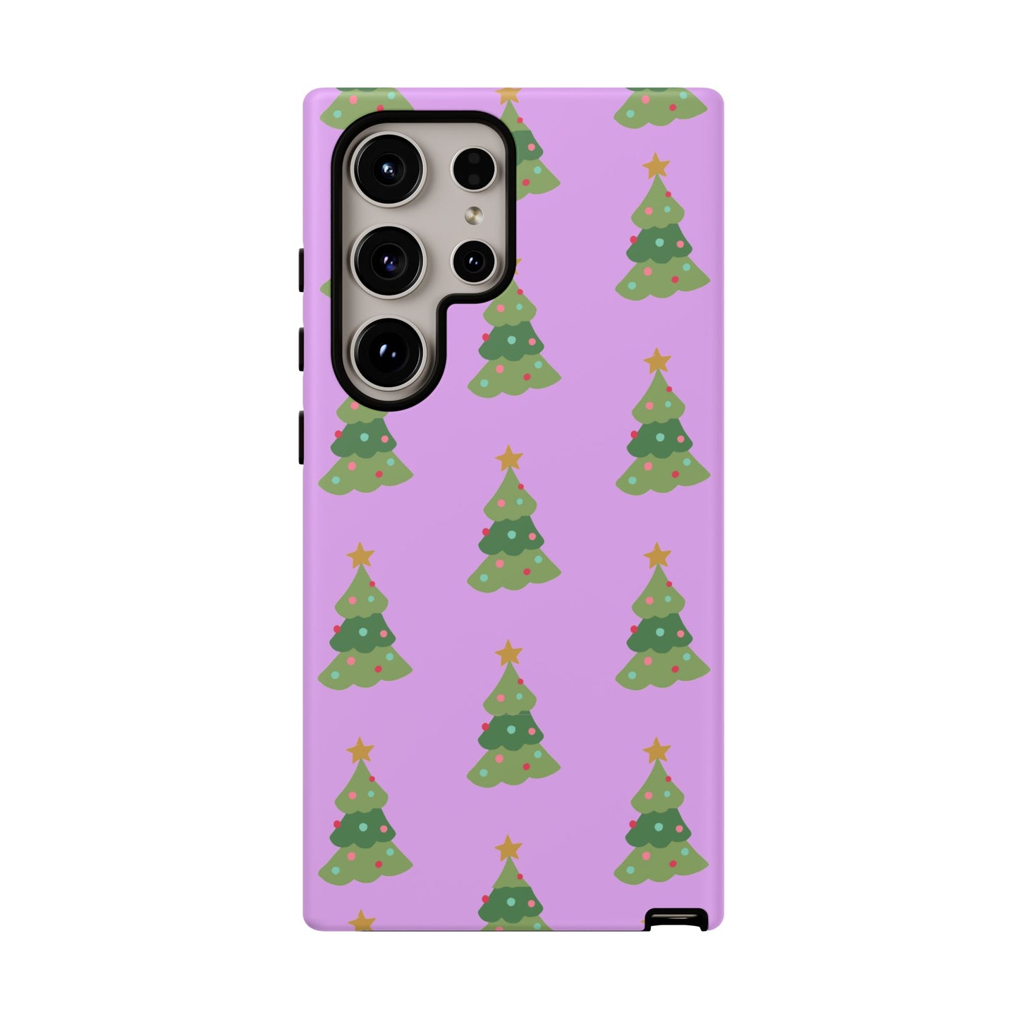 Christmas Tree Phone Case — Cute Purple Holiday iPhone Cover