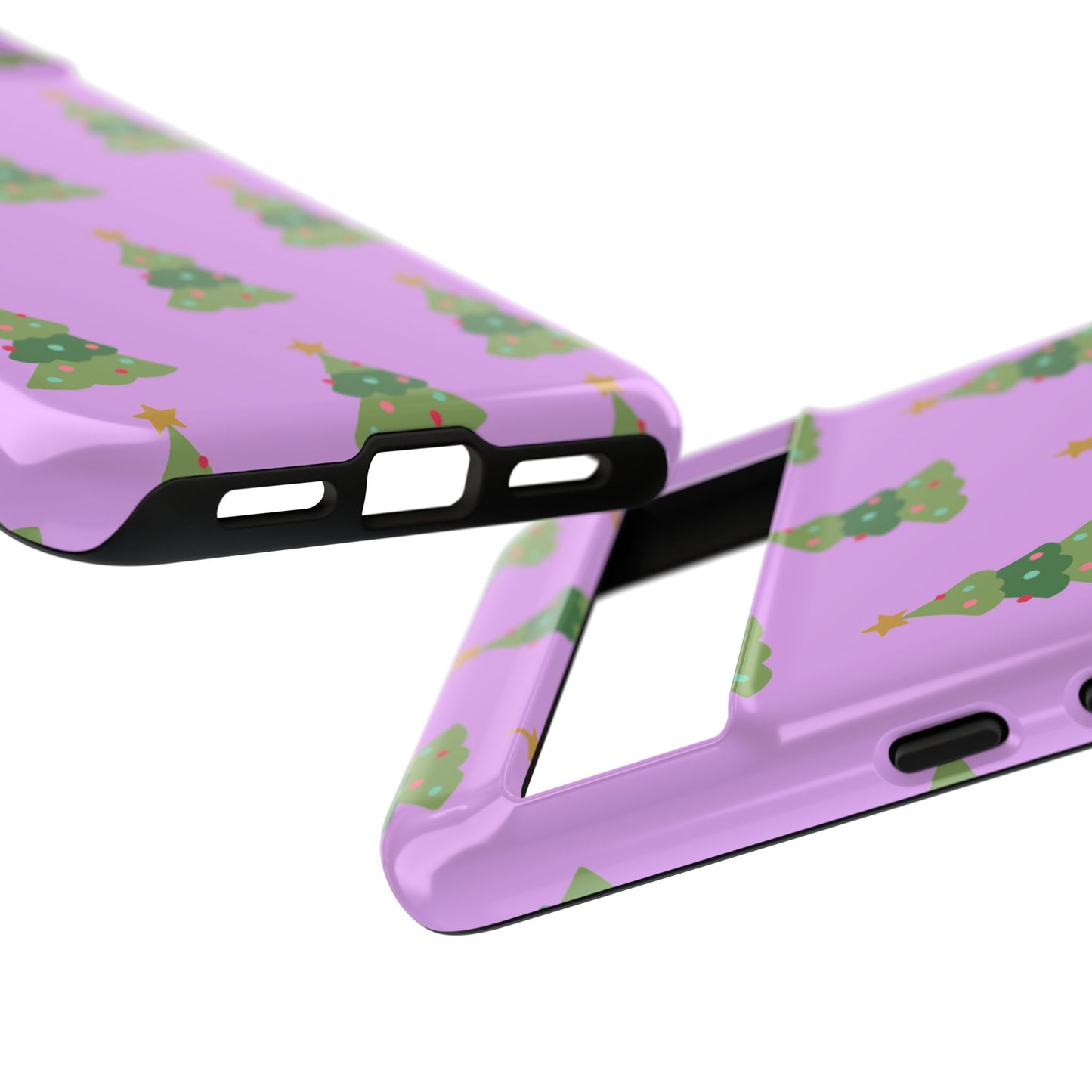 Christmas Tree Phone Case — Cute Purple Holiday iPhone Cover