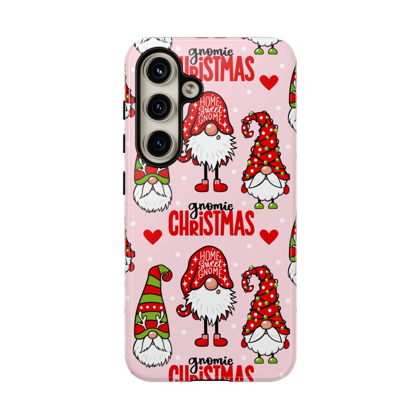 Christmas Gnomes Tough Phone Case – “Gnomie Christmas” Holiday Protection