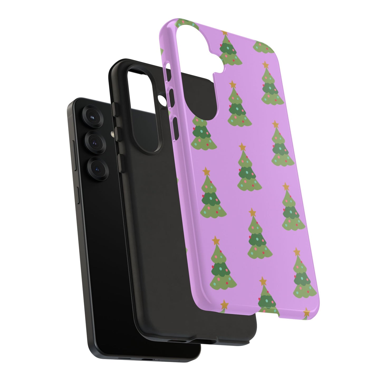 Christmas Tree Phone Case — Cute Purple Holiday iPhone Cover