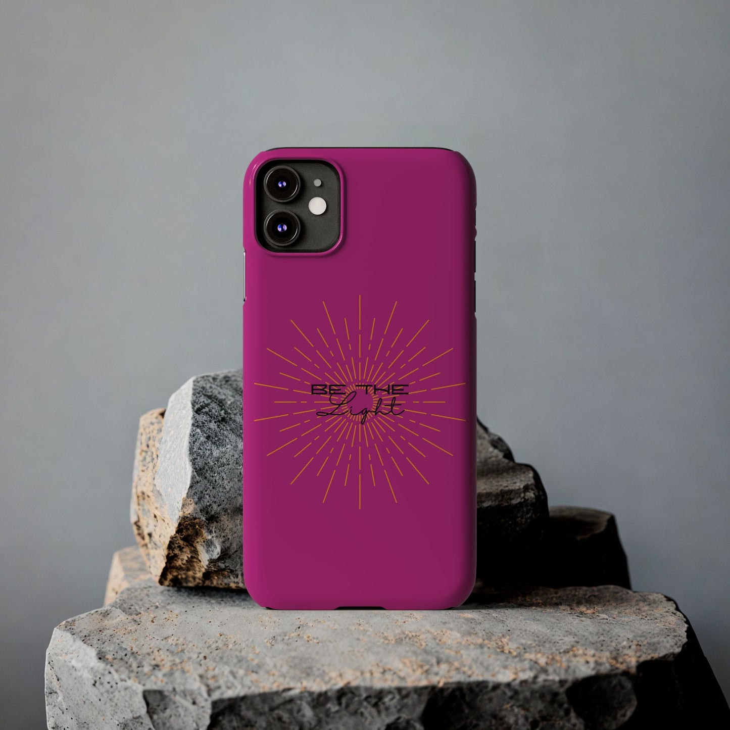 Radiant Pink Slim Phone Cases, Be The Light