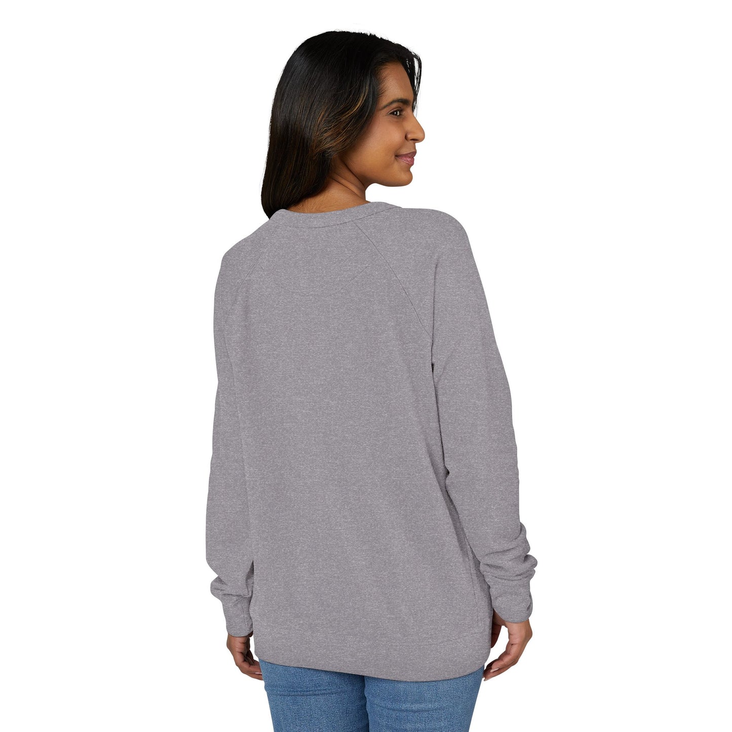 Coffee Lover Crewneck Sweatshirt — “Fueled by Coffee and the Holy Spirit” Graphic Raglan