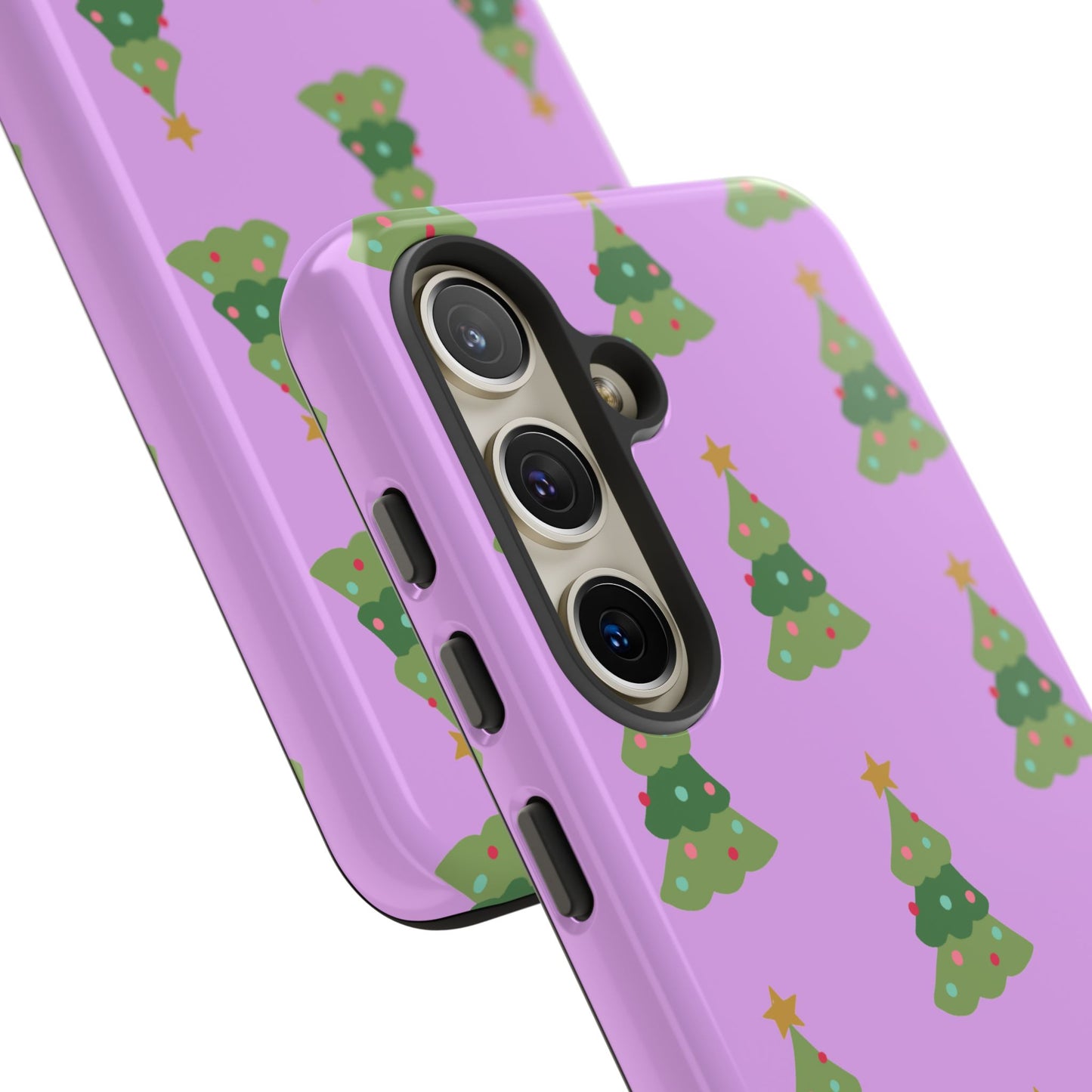 Christmas Tree Phone Case — Cute Purple Holiday iPhone Cover
