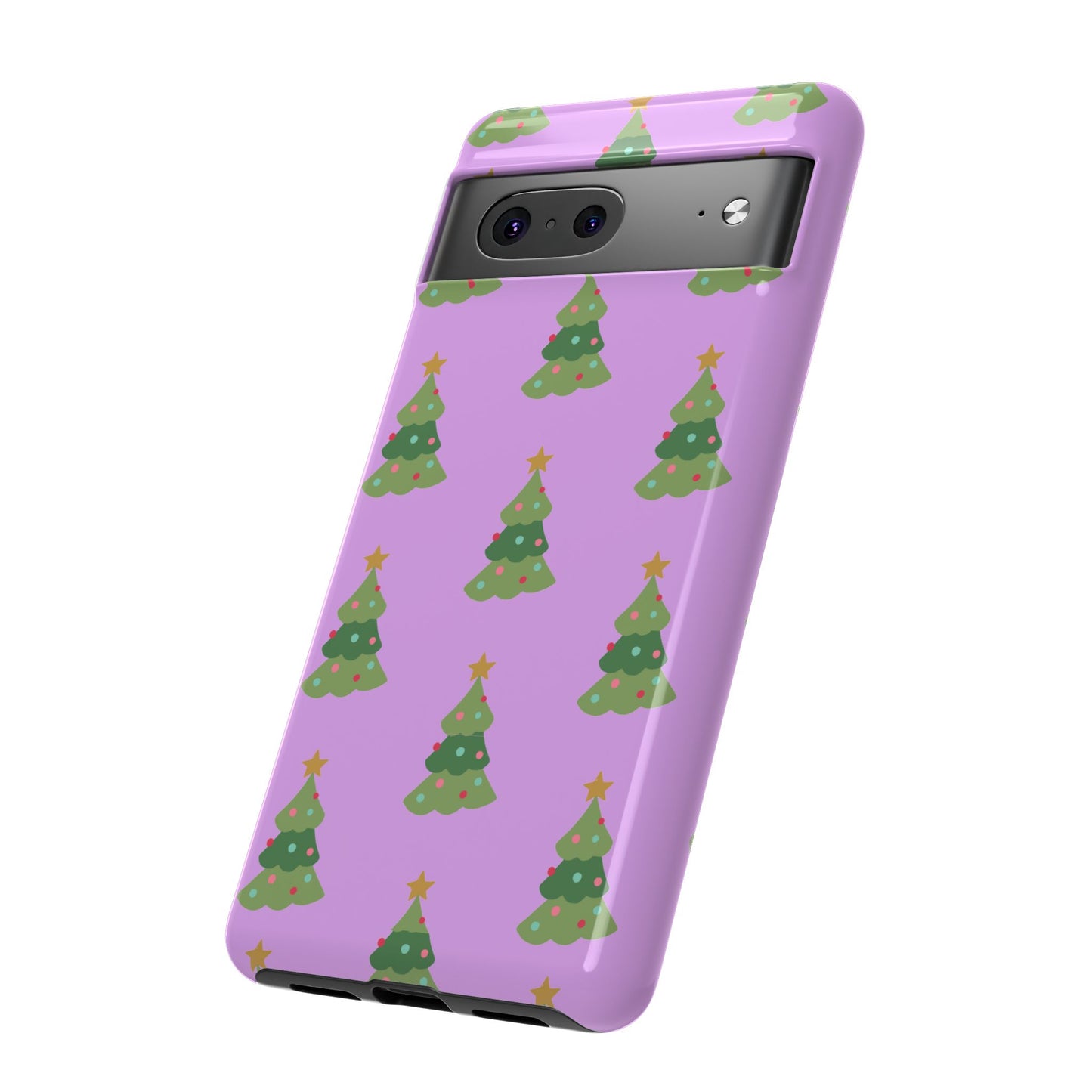 Christmas Tree Phone Case — Cute Purple Holiday iPhone Cover
