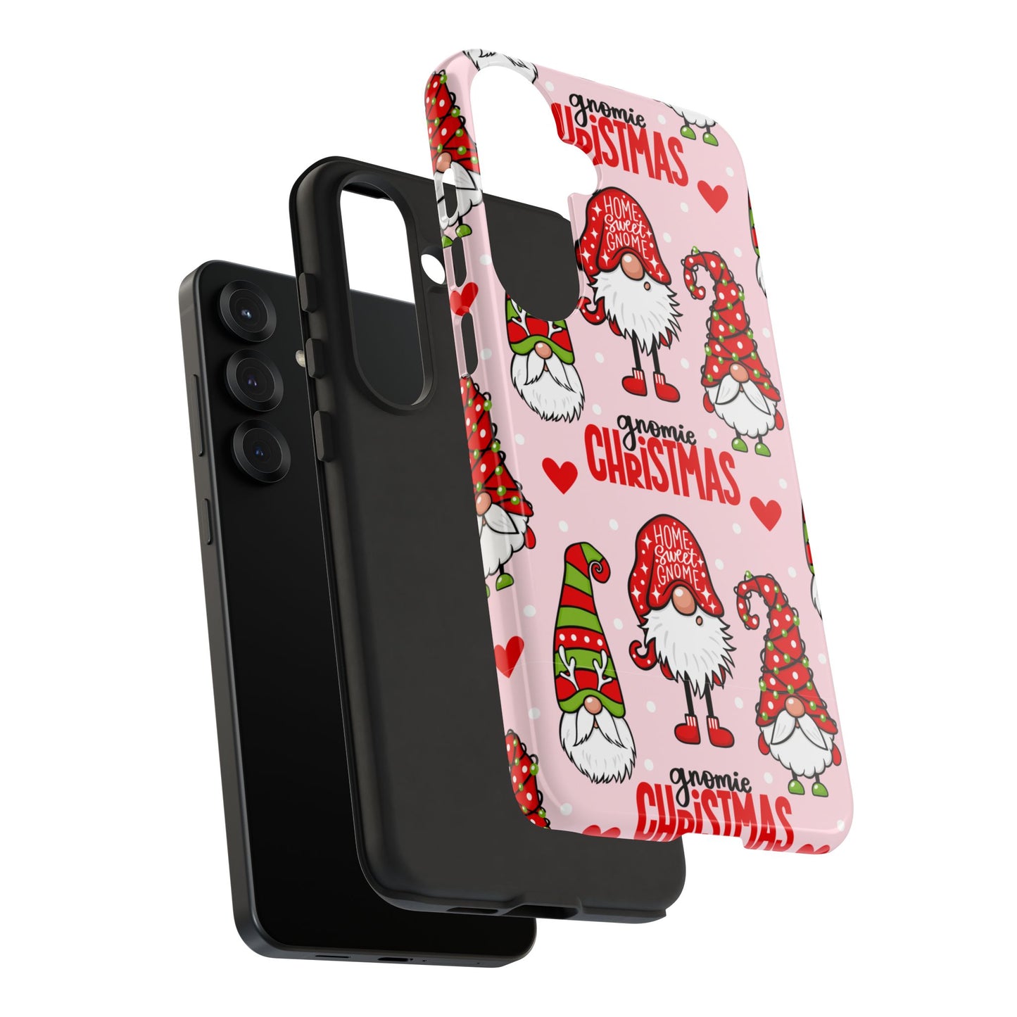 Christmas Gnomes Tough Phone Case – “Gnomie Christmas” Holiday Protection