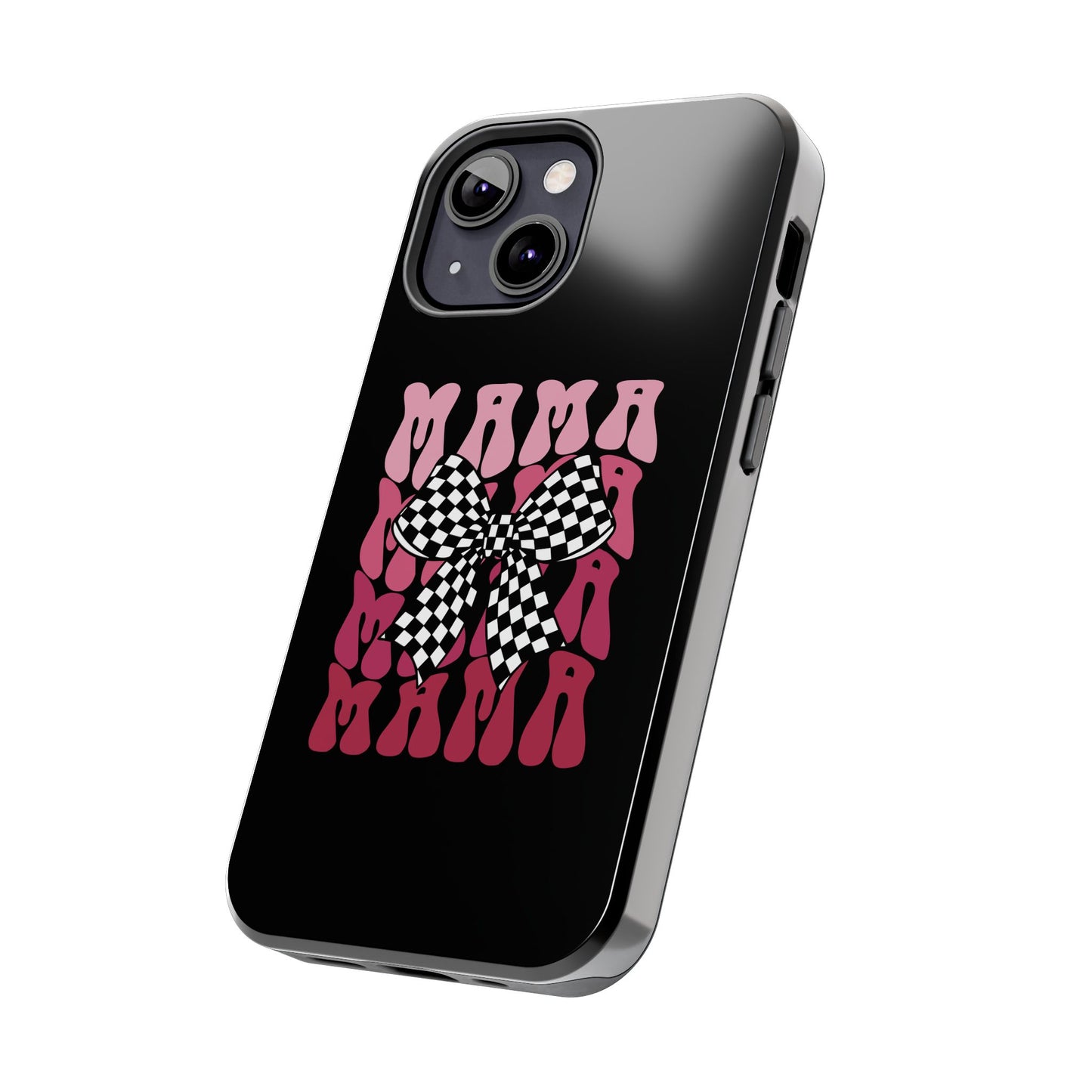 Chic Tough Phone Cases with Mama Bow Design, Stylish Phone Cover