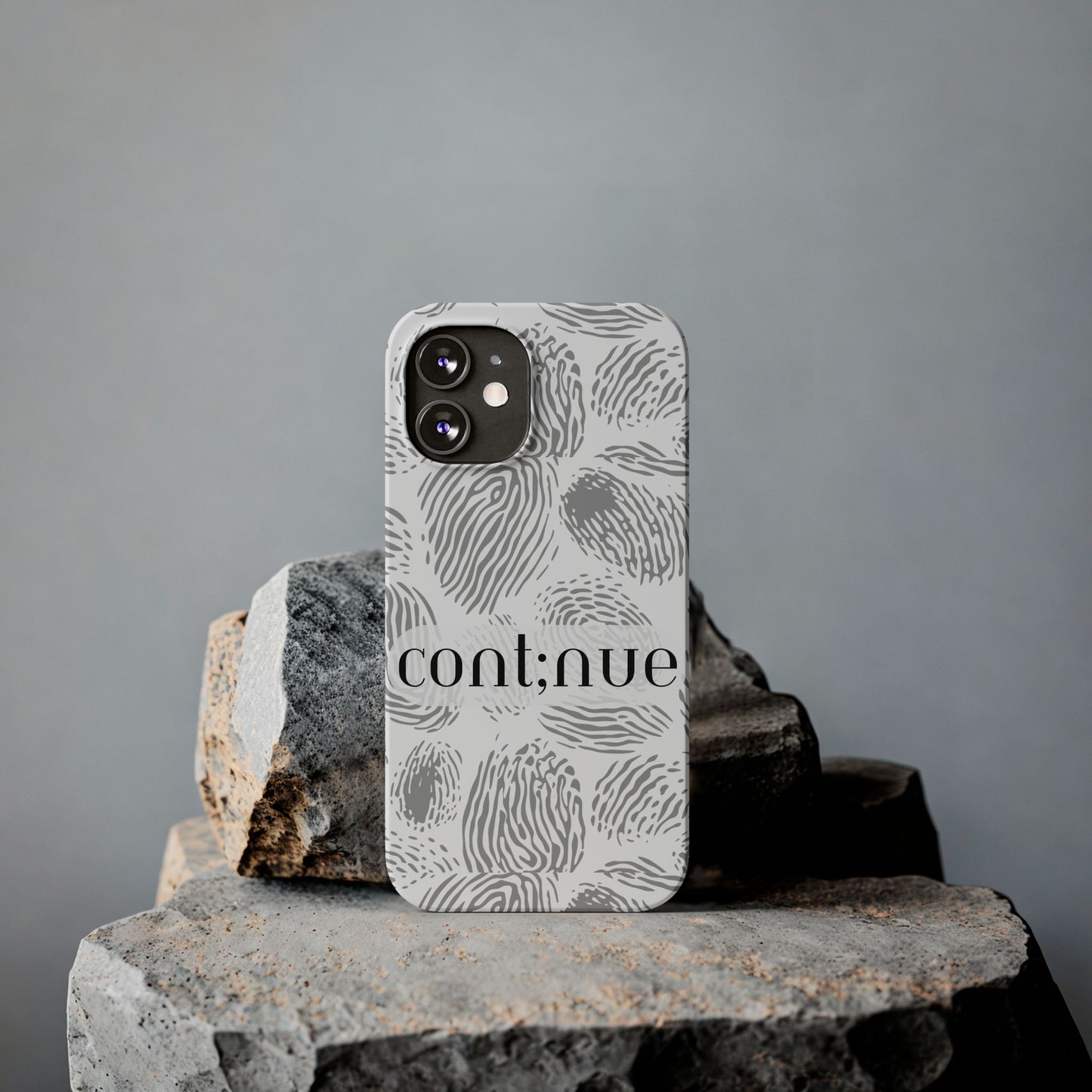 Fingerprint Design Slim Phone Case