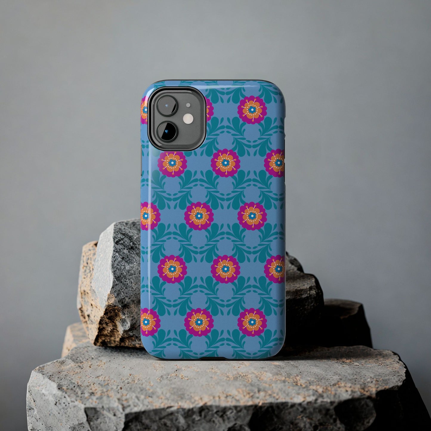 Floral Tough Phone Case - Durable, Stylish Protection for Your Smartphone