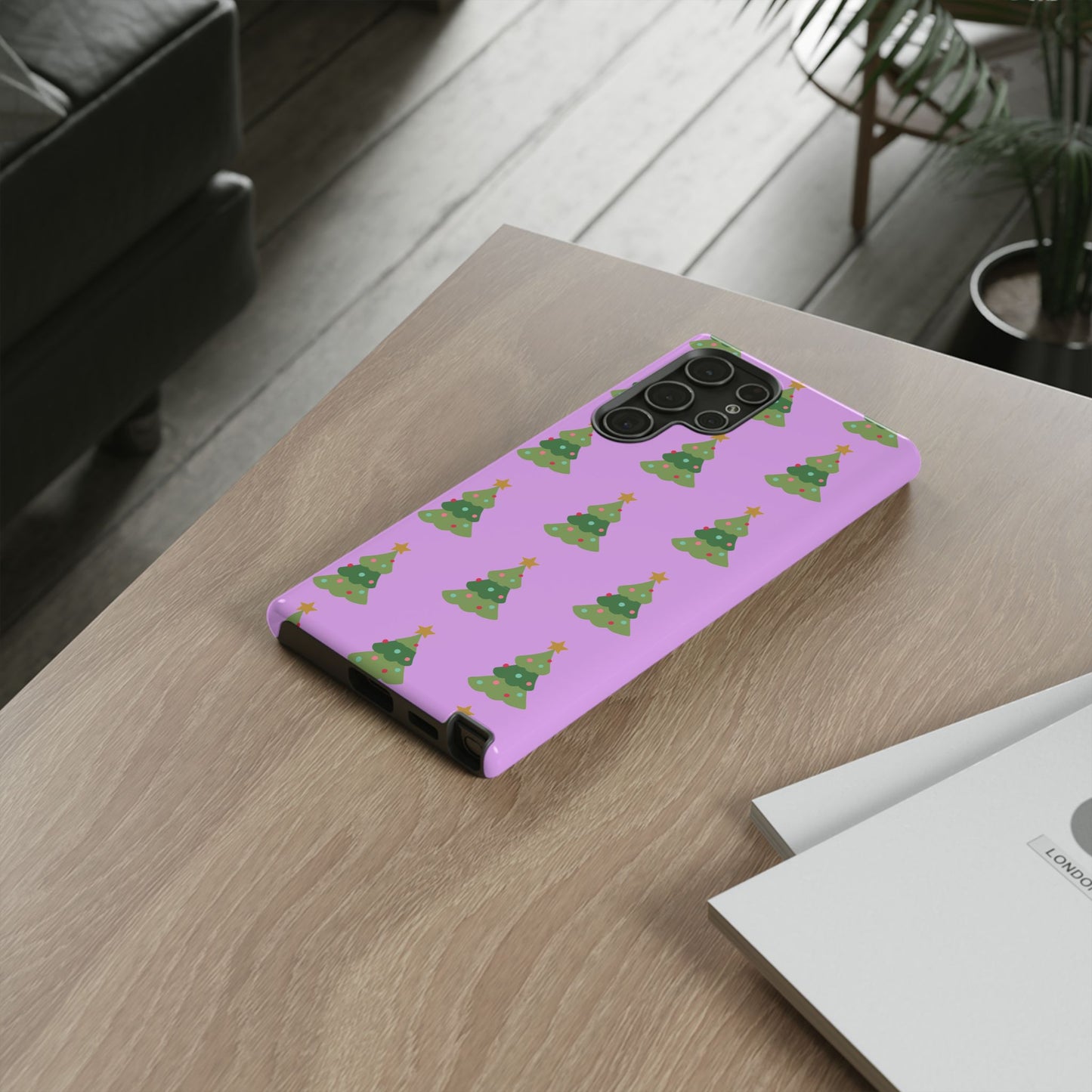 Christmas Tree Phone Case — Cute Purple Holiday iPhone Cover
