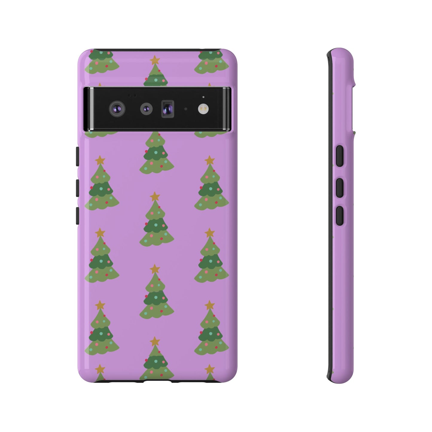 Christmas Tree Phone Case — Cute Purple Holiday iPhone Cover