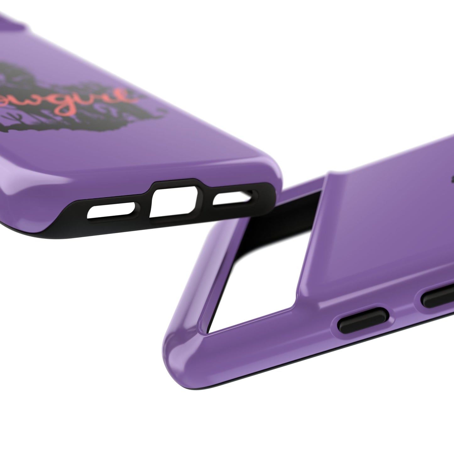 Cowgirl Phone Case — Purple Western Rider Protective Phone Cover