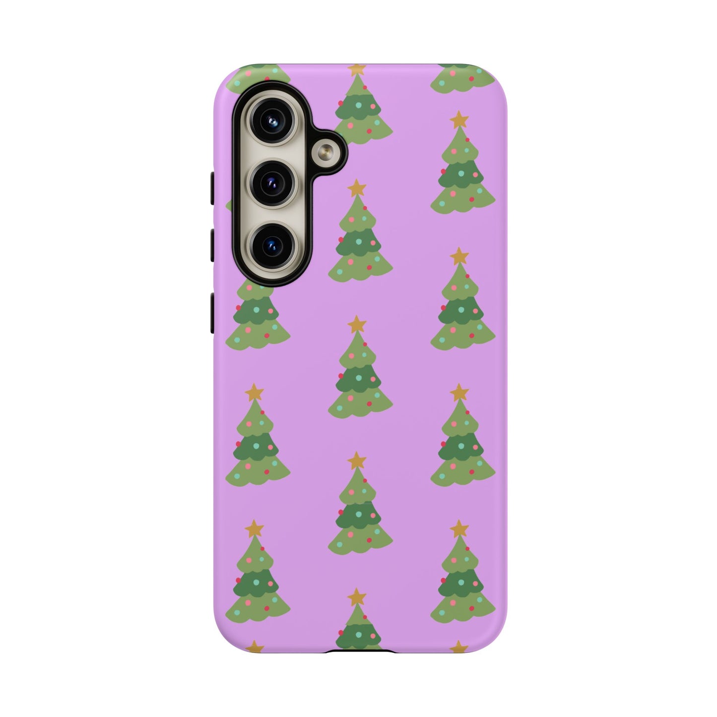 Christmas Tree Phone Case — Cute Purple Holiday iPhone Cover
