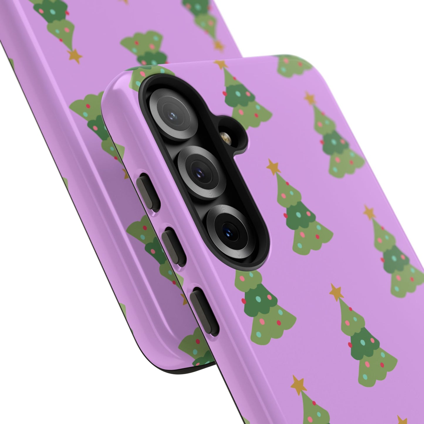 Christmas Tree Phone Case — Cute Purple Holiday iPhone Cover