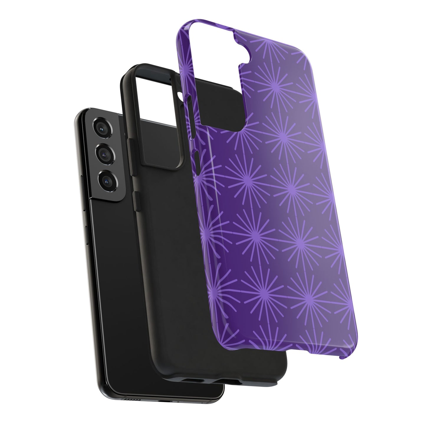 Phone Case - Purple Circular Star Design