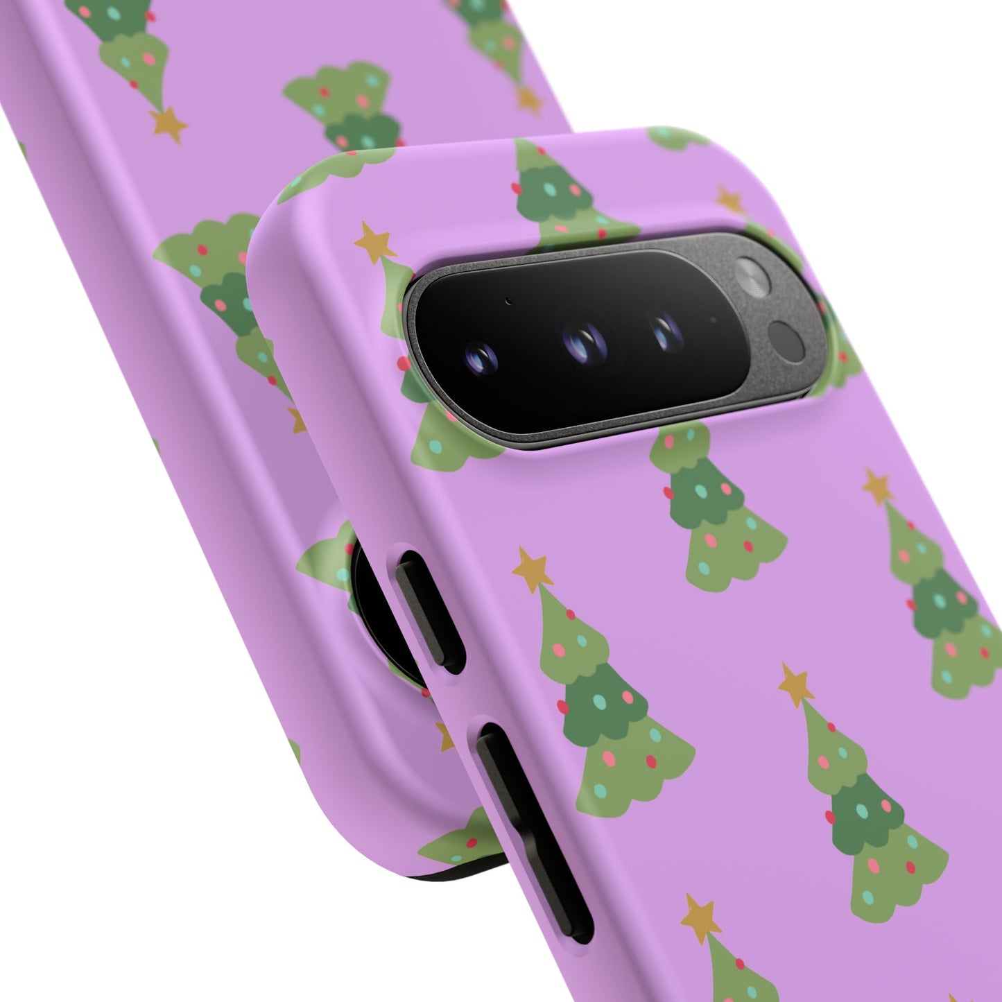Christmas Tree Phone Case — Cute Purple Holiday iPhone Cover