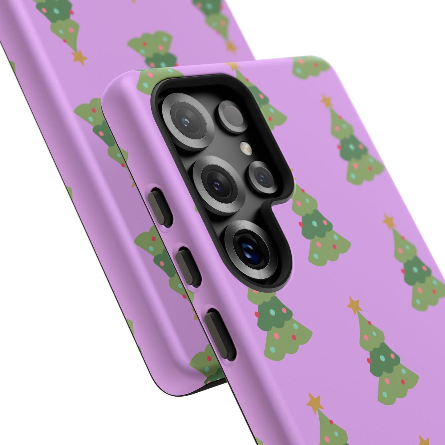 Christmas Tree Phone Case — Cute Purple Holiday iPhone Cover
