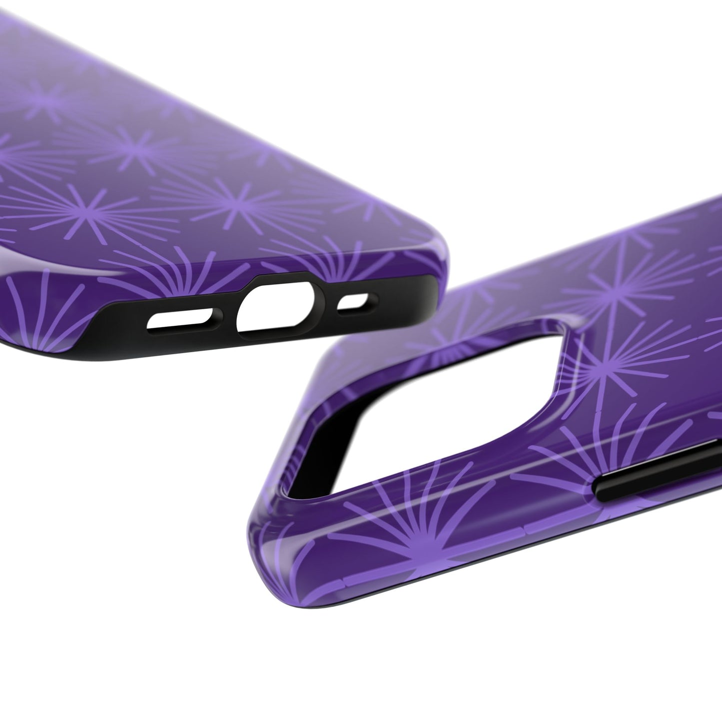 Phone Case - Purple Circular Star Design