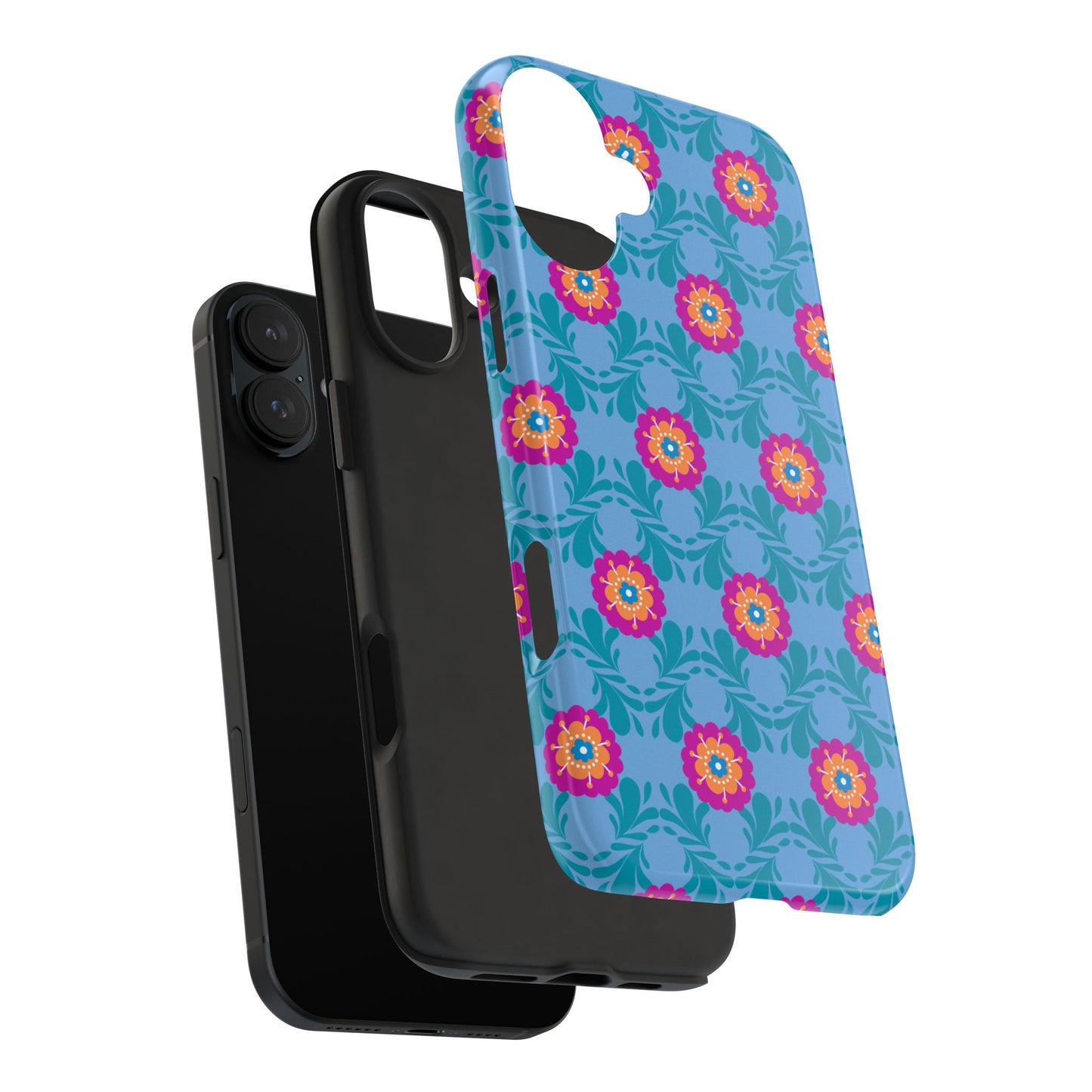 Floral Tough Phone Case - Durable, Stylish Protection for Your Smartphone